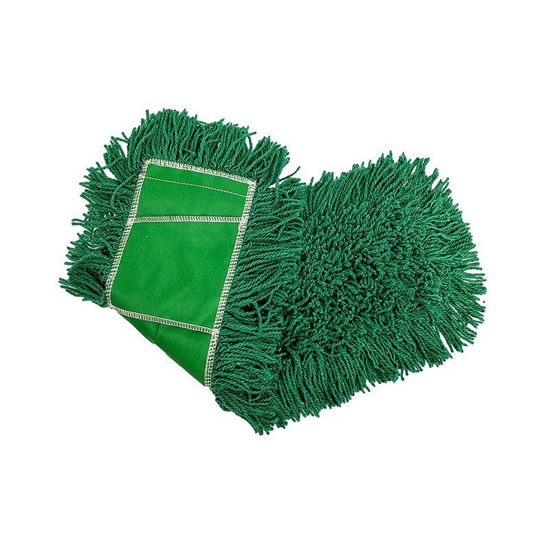 Pesukehitettävä kierrelanka pöly mop parkettilattialle